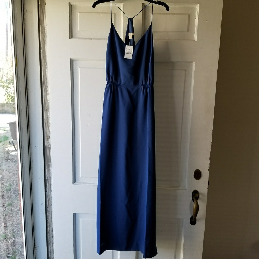 J. Crew solid racerback maxi - Navy